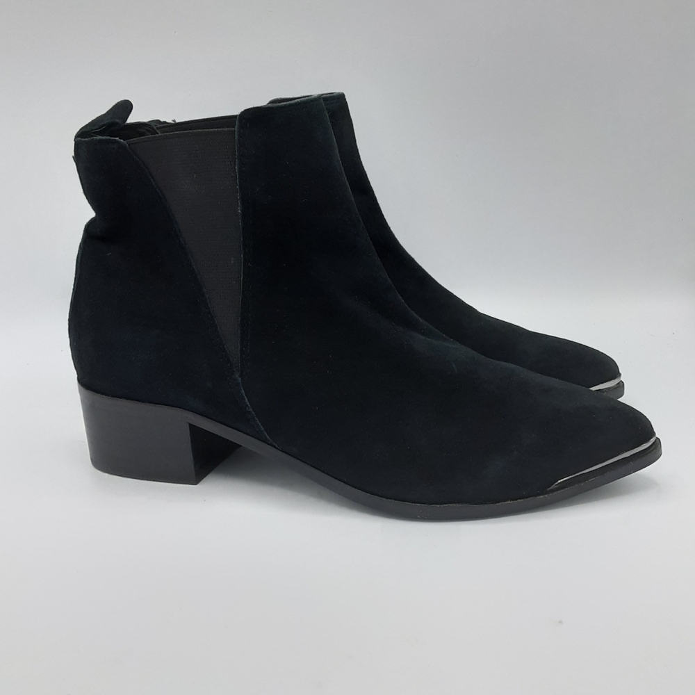 Steve Madden Anella black suede bootie.